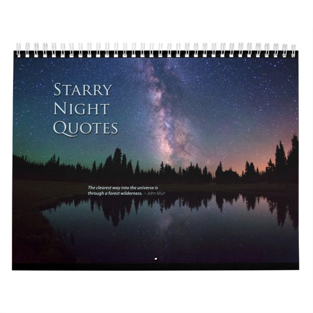 Den Starry natten citerar kalendern Kalender (Omslag)