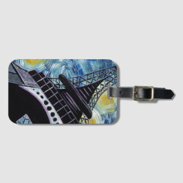 Den Starry natten i Paris hänger lös märkren Bagagebricka