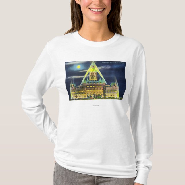 Den statliga huvudstadbyggnaden på natten t shirt (Framsida)