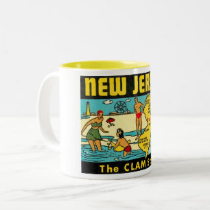 Den statliga musslan, nytt - jersey, vintage Två-Tonad mugg