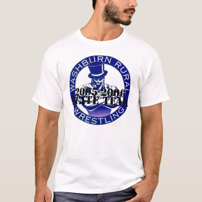 DEN STATLIGA SKJORTAN Beklär-washburn lantligt T-shirt (Framsida)