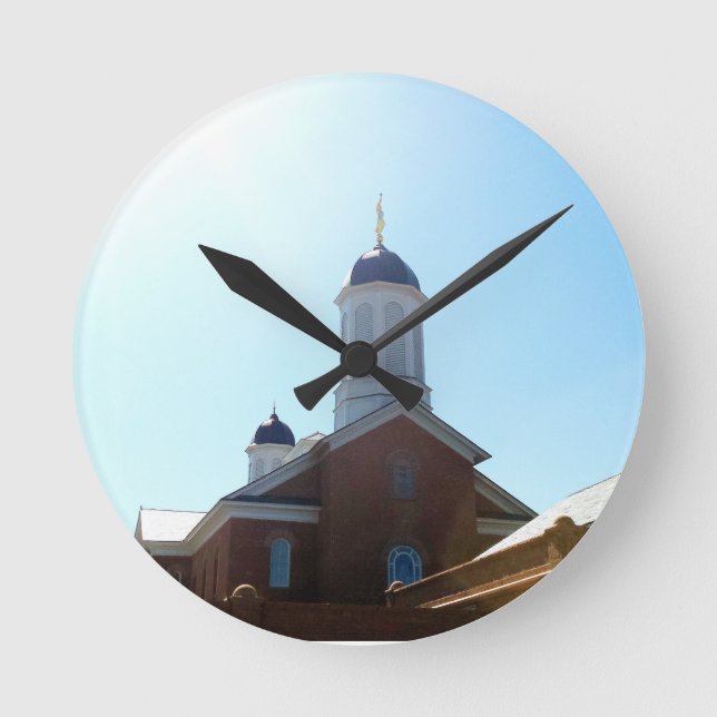 Den statliga utah lds mormon temple rund klocka (Framsida)