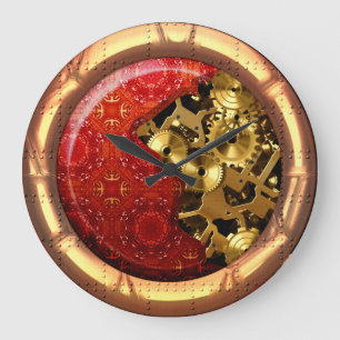 Den Steampunk 12A väggen tar tid på alternativ Stor Klocka