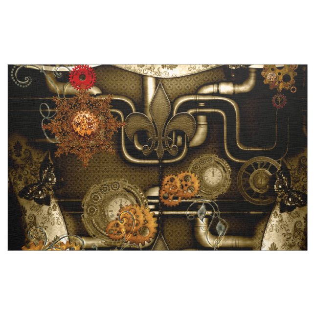 Den Steampunk designen med tar tid på och utrustar Tyg (Yard)
