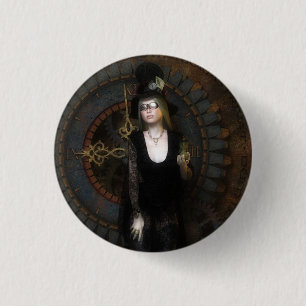 Den Steampunk timekeeperen knäppas Knapp