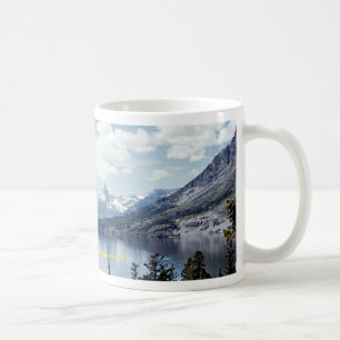 Den steniga berg sjön beskådar, kaffemugg