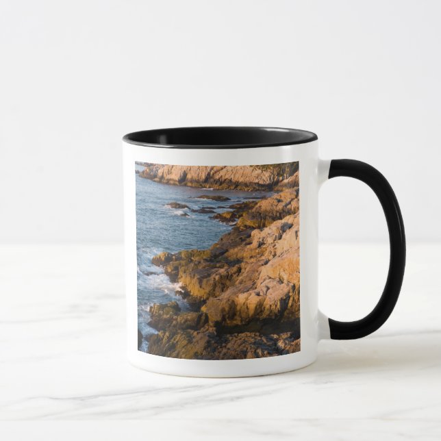 Den steniga kusten på Isle au Haut i Maines Mugg (Höger)