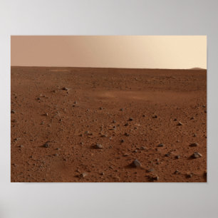 Den steniga ytan av Mars Poster