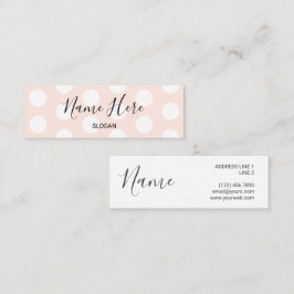 Den stilfulla moderna polkaen pricker mini- mini visitkort