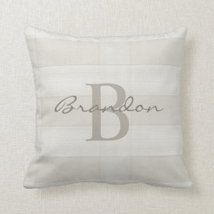 Den stilfulla monogramen skrivar den moderna kudde