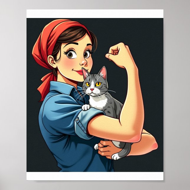 Den stiliga kattägaren poster (Framsidan)