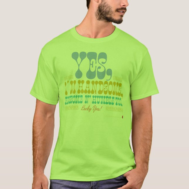 Den stiliga och ödmjuka grabben SmithShirt! Tee (Framsida)