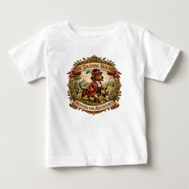 DEN STILIGE JAKTHUNDEN T SHIRT (Framsida)