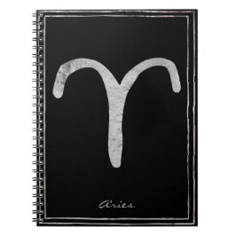Den stiliserade astrologsymbolen silver anteckningsbok