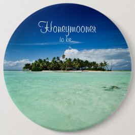 Den Stillahavs- ön med palmträdbröllopsresa Knapp