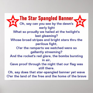 Den stjärna Spangled baneraffischen Poster