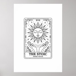 Den Stoiska Tarotkortet: Inre Frid Poster