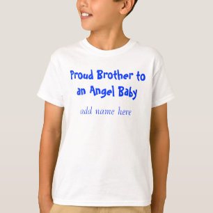 Den stolt brodern till en ängelbaby, tillfogar t shirt