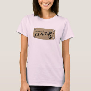 Den stolt cowgirlen lappar den beställnings- t shirt