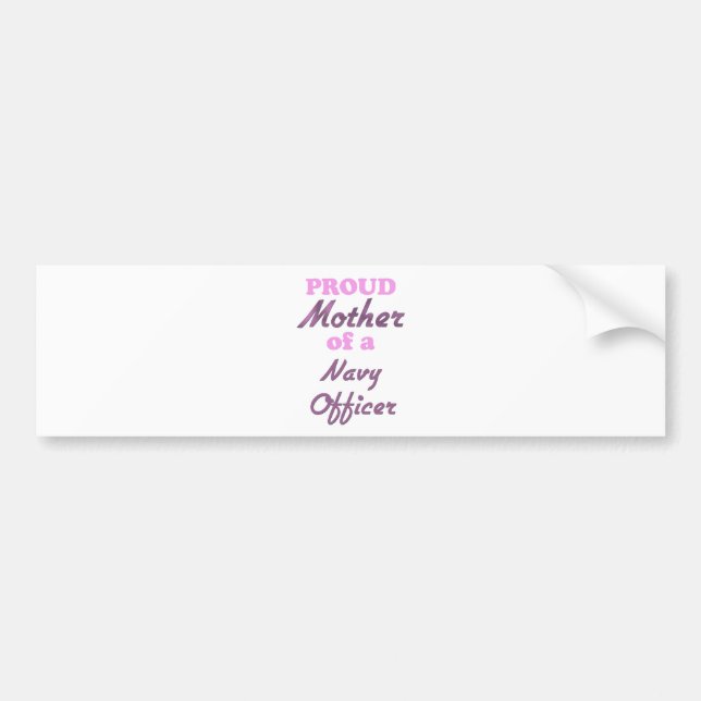 Den stolt modern av en marin kommenderar bildekal (Framsidan)