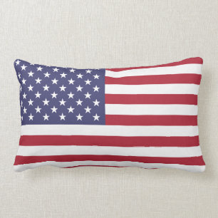 Den stolt och patriotiska USA flaggalumbaren Lumbarkudde