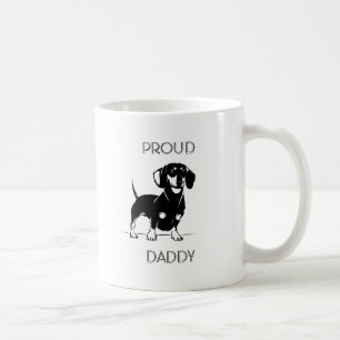 Den stolt taxpappan illustrerade wienermuggen kaffemugg