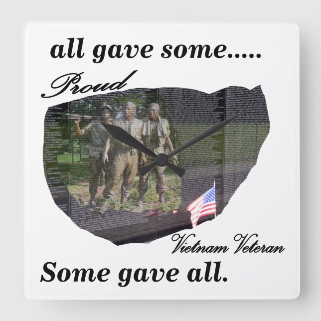 Den stolt Vietnam veteran tar tid på Fyrkantig Klocka (Framsida)