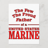 Den Stolte Fadern Till En United States Marine