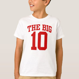 Den STORA 10th FÖDELSEDAGT-tröja T-shirt