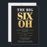 Den stora 60-års överraskningsfödelsedagen Svart G Inbjudningar<br><div class="desc">Den stora 60-års överraskningsfödelsedagen Svart Guld Elegant Inbjudan
Dina gäster kommer att veta att detta kommer att bli en speciell fest bara genom att titta på denna inbjudan!</div>