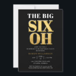 Den stora 60:e överraskande Eleganten Black Guld Inbjudningar<br><div class="desc">Den stora 60:e överraskande Eleganten i Black Guld. Dina gäster vet att detta kommer att bli ett speciellt party genom att bara tittar på inbjudan!</div>