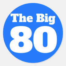 Den stora 80 blå födelsedagen