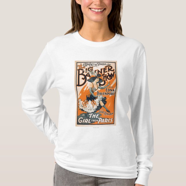 Den stora banershowen "flickan från Paris ", Tee Shirt (Framsida)