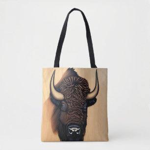 Den stora bison - en symbol för makt och frihet tygkasse