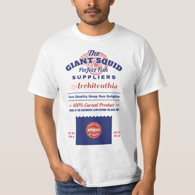 Den stora bläckfiskfisken t shirt (Framsida)