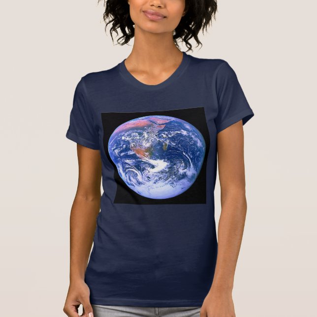 "Den stora blåttmarmorn ", T-shirt (Framsida)