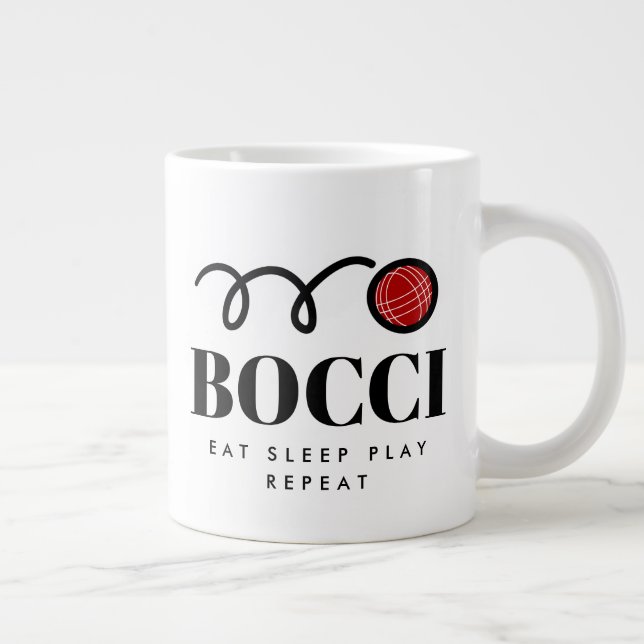 Den stora bocci boll-kaffet mugg för bockspelare jumbo mugg (Höger)