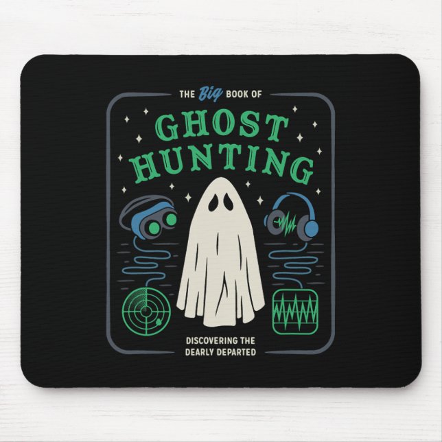 Den stora Bok av Ghost Hunting Funny Halloween Musmatta (Framsidan)