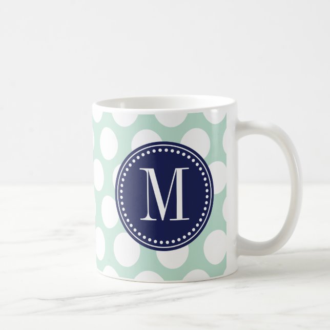 Den stora chic minten & marinen pricker kaffemugg (Höger)