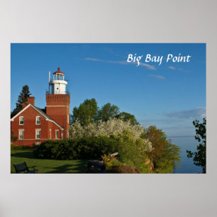 Den stora fjärden pekar fyren poster
