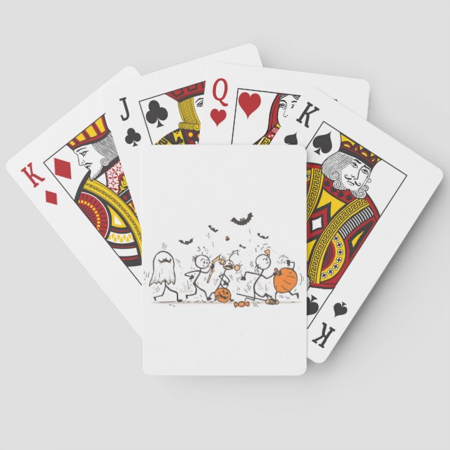 Den stora Halloween-godisstriden – Lekfull pinne Casinokort (Baksidan)