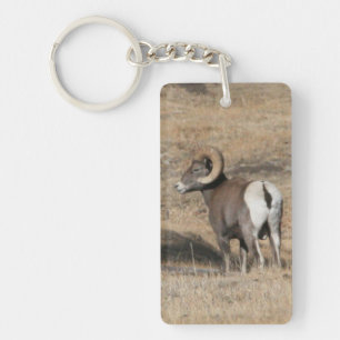 Den stora hornen rammar akrylen Keychain Nyckelring