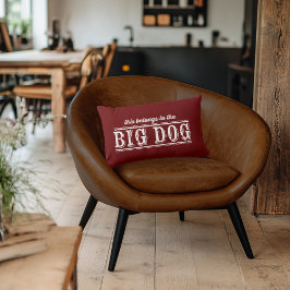Den stora Hund T-Shirt Lumbar-fyllningen Lumbarkudde