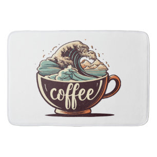 Den Stora Kaffe-Vågen Badrumsmatta