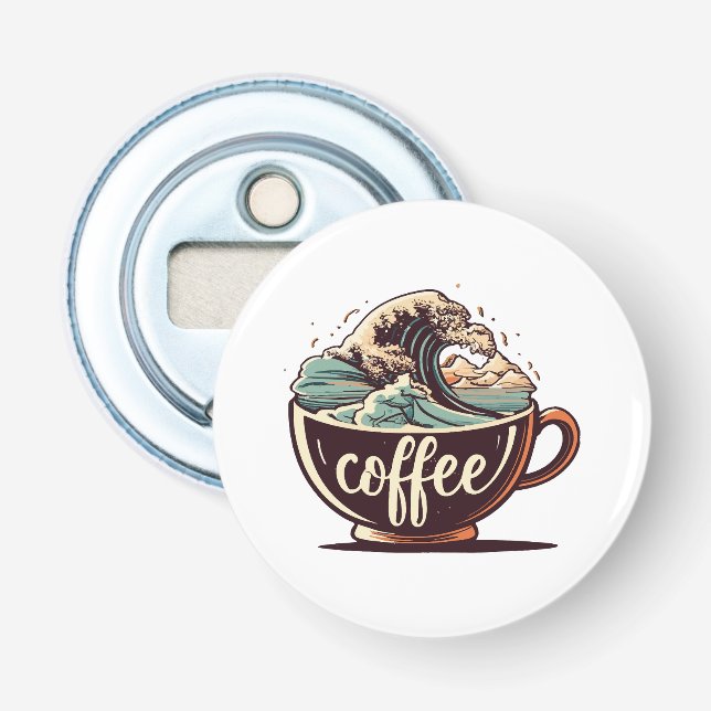 Den Stora Kaffe-Vågen Flasköppnare (Framsidan)