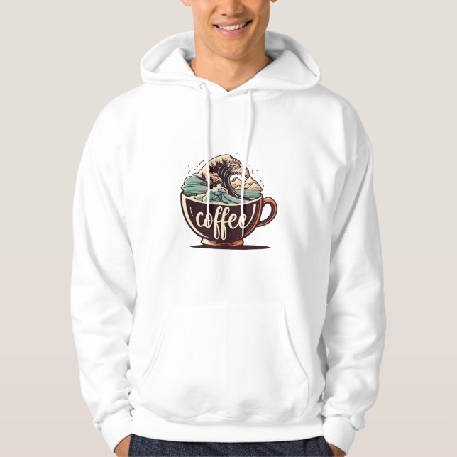 Den Stora Kaffe-Vågen Hoodie (Framsida)