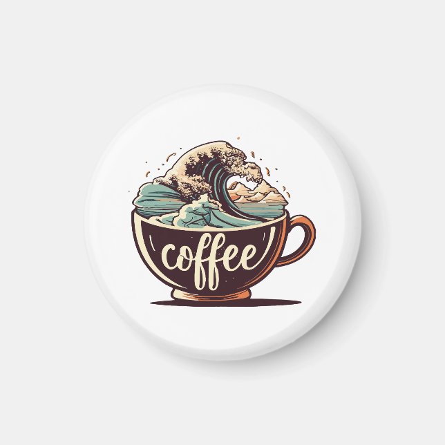 Den Stora Kaffe-Vågen Magnet (Framsidan)