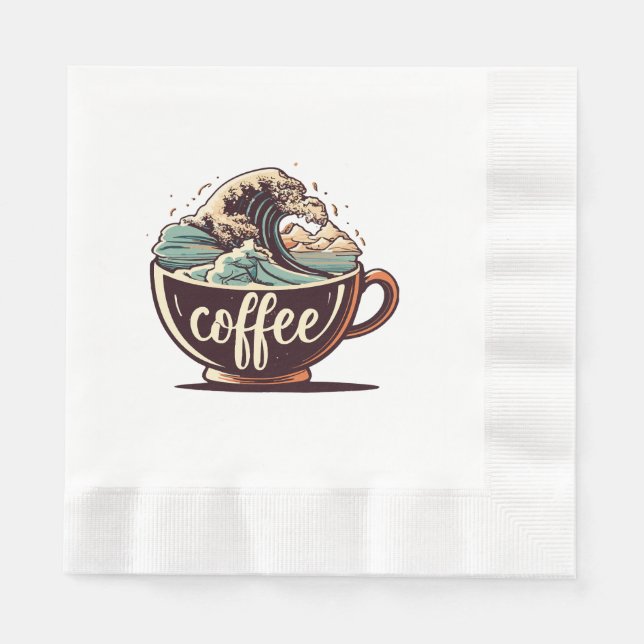 Den Stora Kaffe-Vågen Pappersservett (Framsidan)
