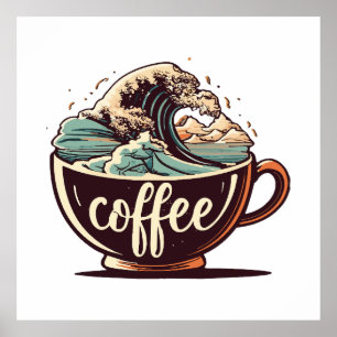 Den Stora Kaffe-Vågen Poster