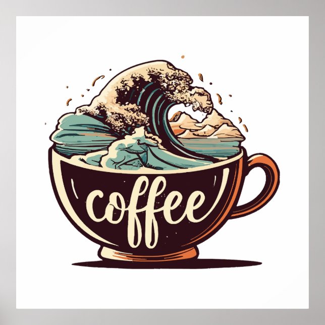 Den Stora Kaffe-Vågen Poster (Framsidan)